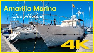 Enjoy a walk through beautiful yachts and boats in Amarilla Marina in Los Abrigos, Tenerife South!