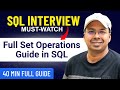SQL Set Operations Explained: UNION, UNION ALL, INTERSECT, EXCEPT with Real Examples