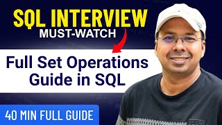 SQL Set Operations Explained: UNION, UNION ALL, INTERSECT, EXCEPT with Real Examples