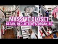 MASSIVE CLOSET CLEAN OUT! | MASTER CLOSET CLEAN, DECLUTTER, & ORGANIZE