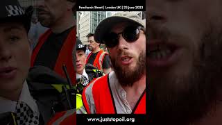 Arrested in 15 seconds | Fenchurch Street, London  | 23 June 2023 | Just Stop Oil | #shorts
