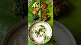 ଶୀତଦିନିଆ ଦହି ପଖାଳ #trending #ytshorts #villagefood #viralvideo#odiarecipe #odia famous pakhala thali