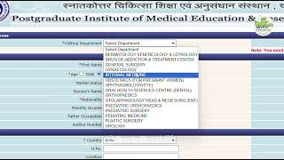 How to take online appointment in PGI | Full Process | PGI Chandigarh