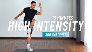 15 Min All Standing HIIT Workout for Fat Burn - No Equipment, No Repeats