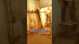 Blogas meistras #1😂Failed BAD master🤣ГОРЕ мастер #shorts short #statybos #kapitalinisremontas #humor