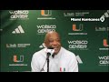 miami hurricanes interim head coach bill courtney after wake forest loss 1 11 25