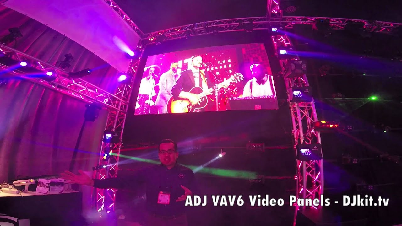 First Look ADJ AV6 Video Panels Namm 2016 - DJkit.tv - YouTube