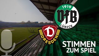 3. Liga 2020/21 | 24. Spieltag | SG Dynamo Dresden vs. VfB Lübeck | Interviews