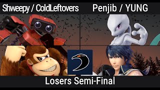 Shweepy / ColdLeftovers VS Penjib / YUNG | Crow's Nest: Unhatched - SSBU Losers Semis