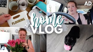HOME VLOG! 🏡 power hour clean, utility room labels with Cricut Joy, errands & having a me day 🛀 AD