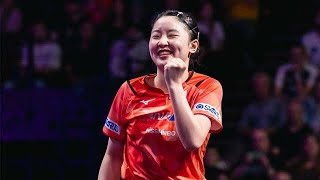 張本美和 中国最後の砦を破ってチャンピオンズ初V王手！決勝は16歳vs20歳の日本人対決に【卓球 WTTモンペリエ】 Japan prince