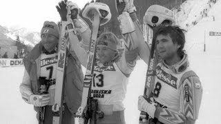 Bojan Križaj wins slalom (Kranjska Gora 1986)