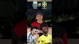 FARICITOO elije entre ARGENTINA 🆚 BRASIK #futbol #boca #argentina #humor #vinicius #messi #river