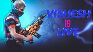 FREE FIRE LIVE RANK PUSH TO GRANDMASTER | VISHESH IS LIVE | #shorts #shortsfeed