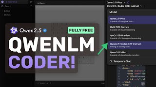 QwenLM Chat \u0026 Coder Artifacts : This FULLY FREE AI Coder is AMAZING TO USE!