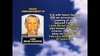 Louis Michel Hyacinthe ~ Short Obituary