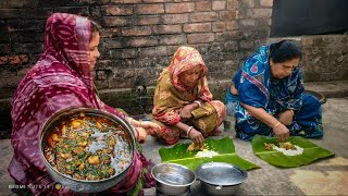 লাউপাতায় চিংড়ি মাছ ভাপা – সহজ রেসিপিতে স্বাদ ও গন্ধের বিস্ময়। সঙ্গে থাকছে বিচাকলা ভাজা।🙏🙏