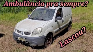 Primeira partida,  embreagem colada e lavação na Renault kangoo do leilão