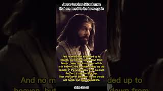 Jesus teaches Nicodemus that we need to be born again [John 3:1-21] Movie Bible #shorts