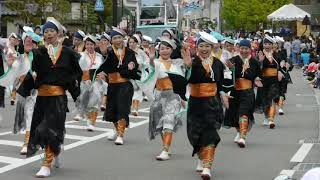 湊や「第22回能登よさこい祭り本祭２日目」県道通り審査演舞20180610