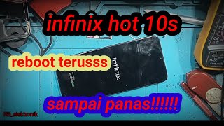 infinix hot 10s restart sendiri | reboot terus menerus