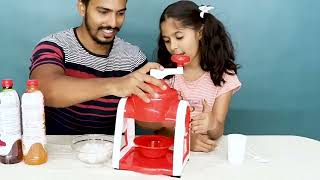 Kids Making ICE GOLA In 1 Minute | Easy GOLA At Home | बर्फ का गोला बनाइये घर पे