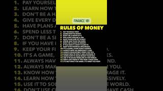 17 Rules Of Money ( Finance 101)