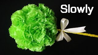 ABC TV | How To Make Ball Tree Flower From Tissue Paper (Slowly) - Craft Tutorial