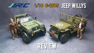 1/10 JJRC C-8815 Willy's MB scaler RC Jeep for Gijoe Classified and other figures