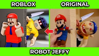 SML Movie vs SML ROBLOX: Robot Jeffy + (BEST OF SML VIDEOS)  Side by Side