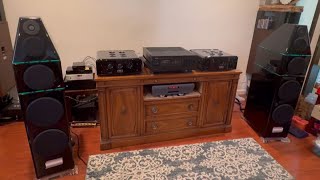 Yamaha B1 amp, Playback Design MPD-8 DAC, ViVa Linea preamp, Genesis Technologies Maestro speakers