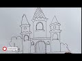 How To Draw A Castle  Drawing And Coloring A Castle   Drawings For Kids