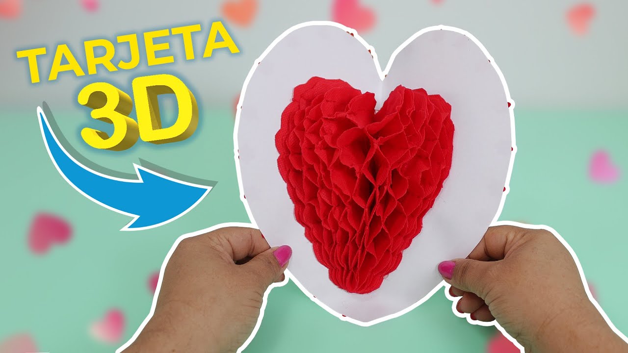 Cómo Hacer Tarjeta De Corazón En 3d Youtube