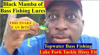 Black Mamba Bass Fishing Lure | Lake Fork Tackle Hissy Fit