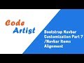 Bootstrap 4 Navbar Customization Part 7 Navbar Items Alignment