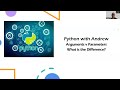 Python Variables - What is the difference between Parameters and Arguments?