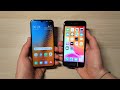 Galaxy A40 android 10 vs iPhone 7 - Speed Test!