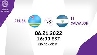 Concacaf Under-20 Championship 2022 | Aruba vs El Salvador