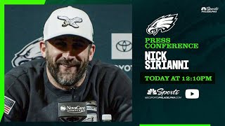 LIVE STREAM: Nick Sirianni media availability | Today at 12:10pm