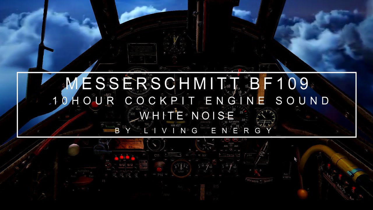 Messerschmitt BF109 | Relaxing Plane Sound | White Noise Sleep Sounds ...