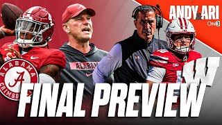 Alabama is READY to face Wisconsin | Will Kalen DeBoer, Jalen Milroe SHINE vs Luke Fickell, Badgers?