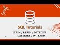 SQL Tutorials - 9.System Functions_2 : LTRIM / RTRIM / DATEDIFF / DATEPART / DATEADD