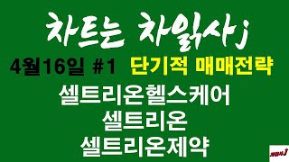 4월16일 차트는 차읽사j 셀트리온헬스케어,셀트리온,셀트리온제약