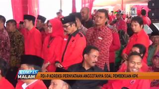 PDI-P Koreksi Pernyataan Anggotanya Soal Pembekuan KPK