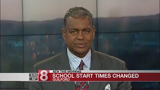 School start times changed in Guilford