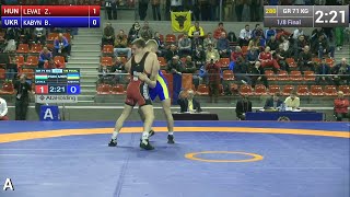 1/8 GR - 71 kg: Zoltan  LEVAI (HUN) df. Bohdan  KABYN (UKR), 4-0