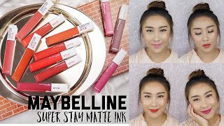 SWATCH | ปาด 12 สีใหม่ City Edition Maybelline Super Stay Matte Ink