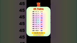 45 Table Trick