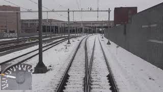 Meerijden met de machinist van Roosendaal naar 's-Hertogenbosch. (Met snelheidsmeter)