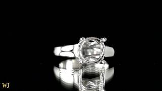 4 PRONG PLATINUM SOLITAIRE SETTING BY WONDER JEWELERS